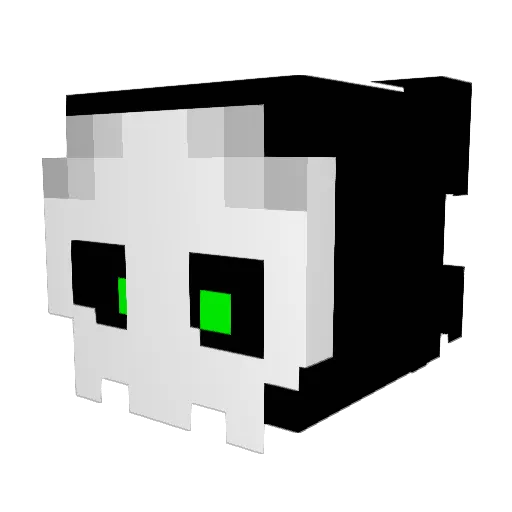 Zeyni Minecraft avatar head, 3D render