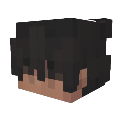 Zeyvoro Minecraft avatar head, 3D render