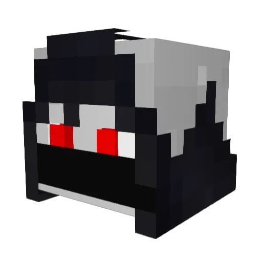 ZezHell Minecraft avatar head, 3D render