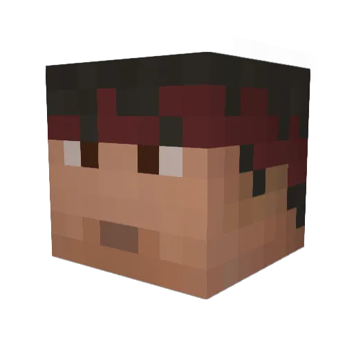 Zeze1991 Minecraft avatar head, 3D render