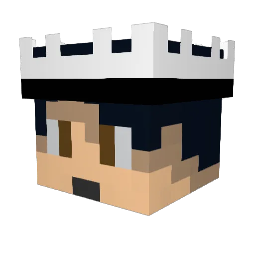 Zezmer Minecraft avatar head, 3D render