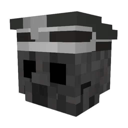 Zezo0San Minecraft avatar head, 3D render
