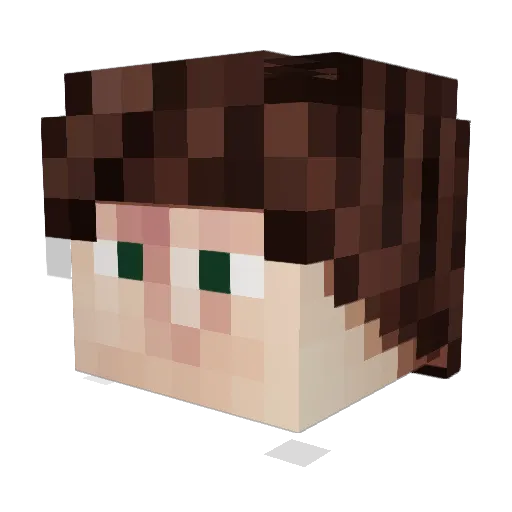 Zeztor Minecraft avatar head, 3D render