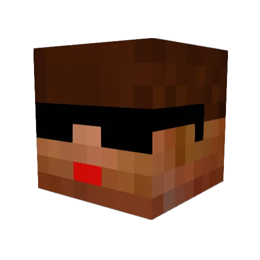 Zezztor Minecraft avatar head, 3D render