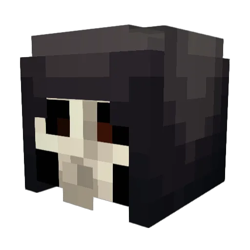 Zgloa Minecraft avatar head, 3D render