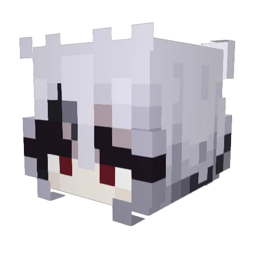 Zgrises Minecraft avatar head, 3D render