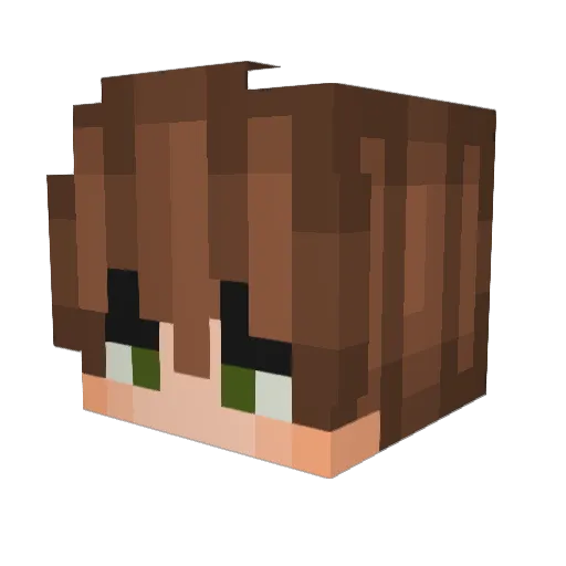 Zgurx Minecraft avatar head, 3D render