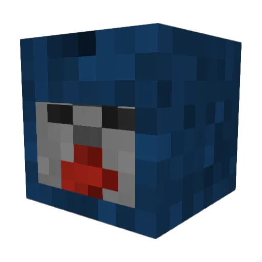 Zh00Zh00 Minecraft avatar head, 3D render