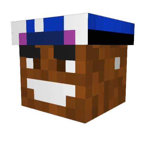 Zhadowzz Minecraft avatar head, 3D render