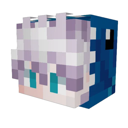 Zhadum83 Minecraft avatar head, 3D render