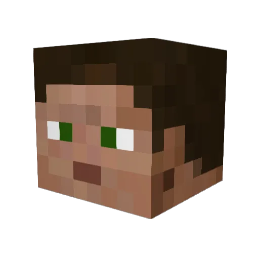 Zhalonkin Minecraft avatar head, 3D render