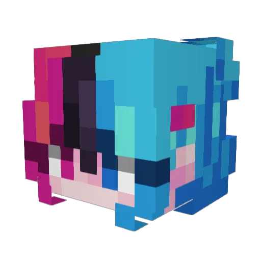 Zhalos088 Minecraft avatar head, 3D render