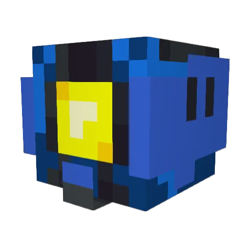 Zhami3 Minecraft avatar head, 3D render