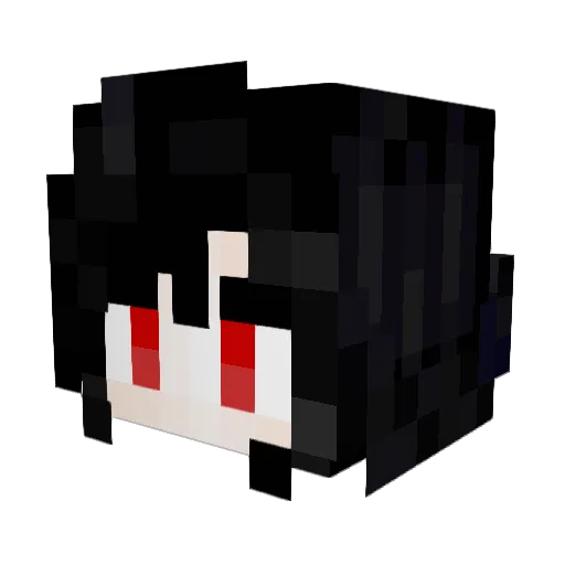 ZhanTong Minecraft avatar head, 3D render