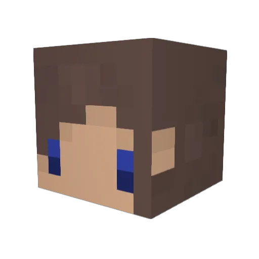 Zhang111 Minecraft avatar head, 3D render