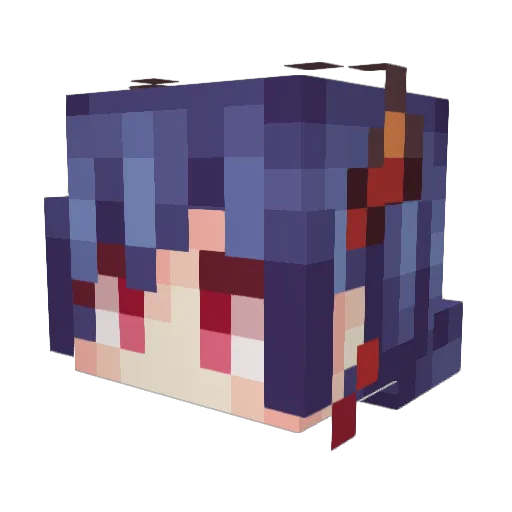 ZhangBiang Minecraft avatar head, 3D render