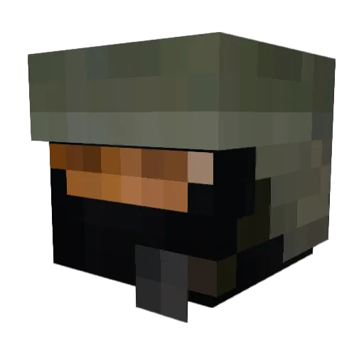 ZhangMonkeys Minecraft avatar head, 3D render