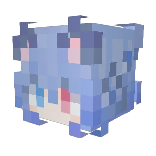 ZhangXaohan_zh Minecraft avatar head, 3D render