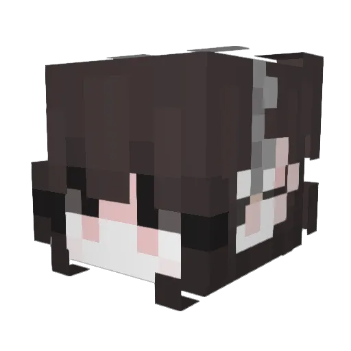 Zhangxiaoya Minecraft avatar head, 3D render