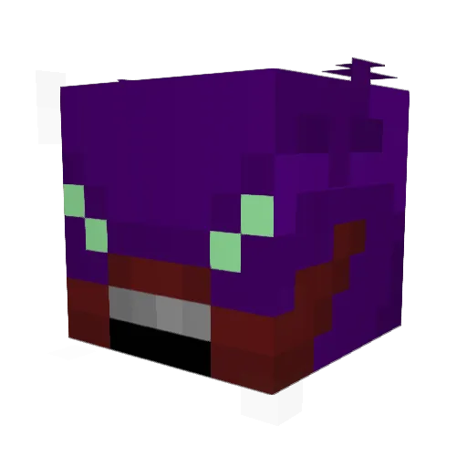 Zhanxia Minecraft avatar head, 3D render