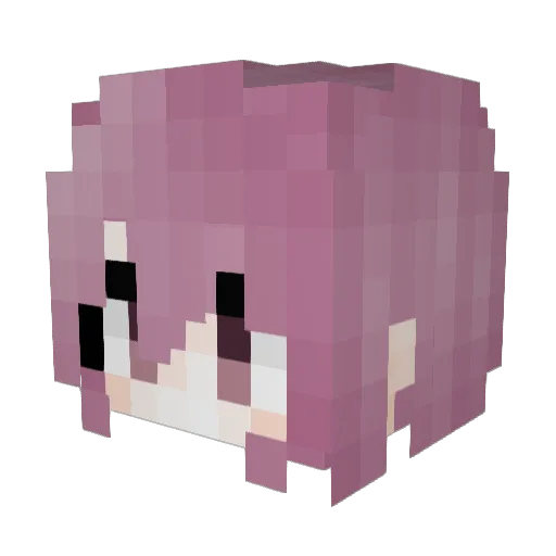 ZhaoZhi Minecraft avatar head, 3D render