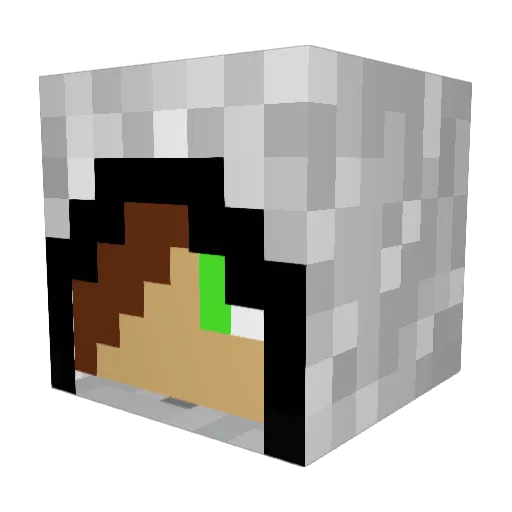 Zhao_Yun715063 Minecraft avatar head, 3D render
