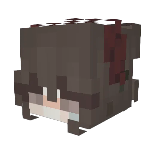 Zhao_____ Minecraft avatar head, 3D render