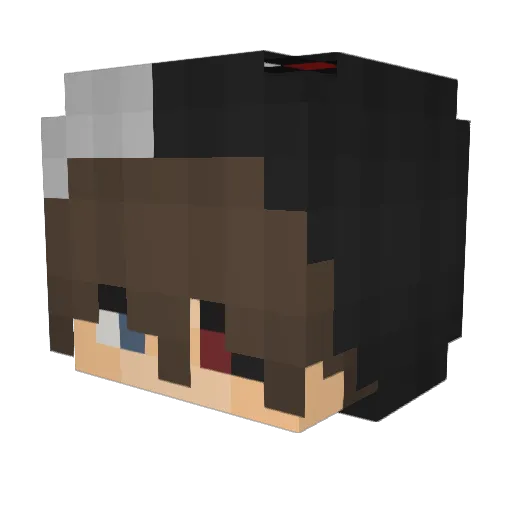 Zharkii Minecraft avatar head, 3D render