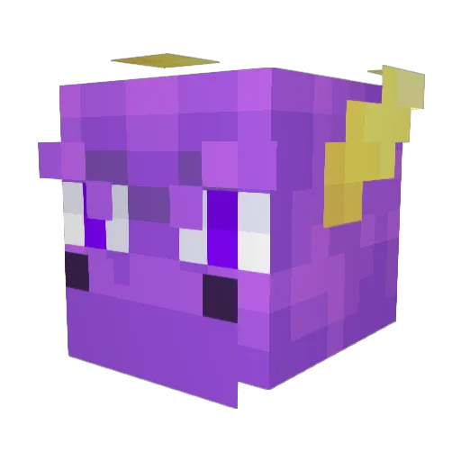 Zharox Minecraft avatar head, 3D render