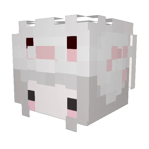 Zhattorie_ Minecraft avatar head, 3D render