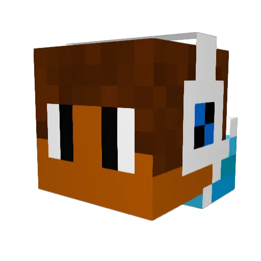 ZheModje Minecraft avatar head, 3D render