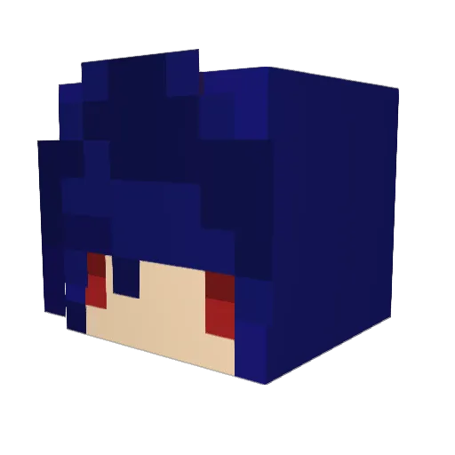 Zhe_1998 Minecraft avatar head, 3D render
