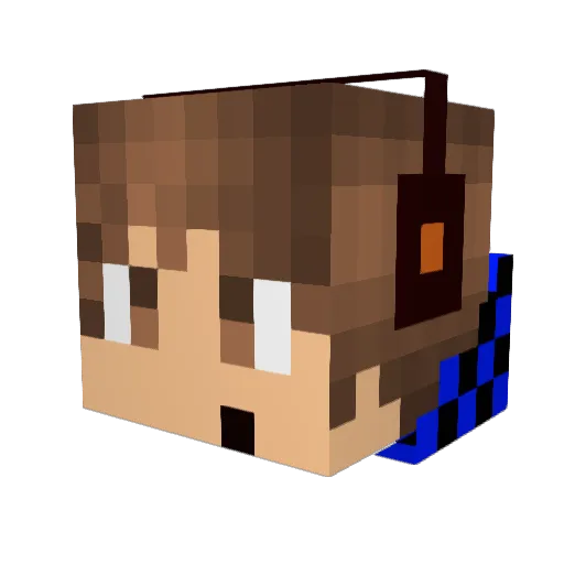 Zheka57 Minecraft avatar head, 3D render