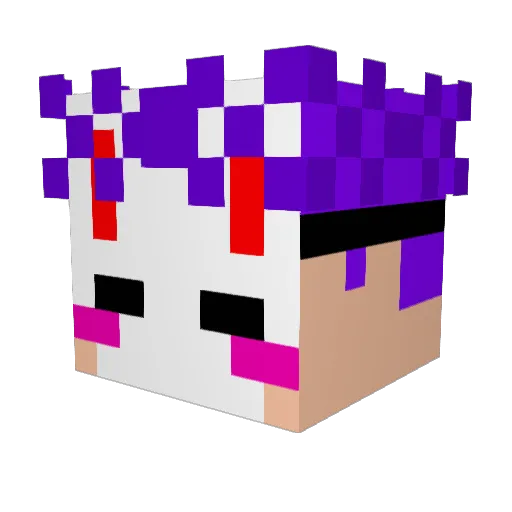 Zheka_Topor Minecraft avatar head, 3D render