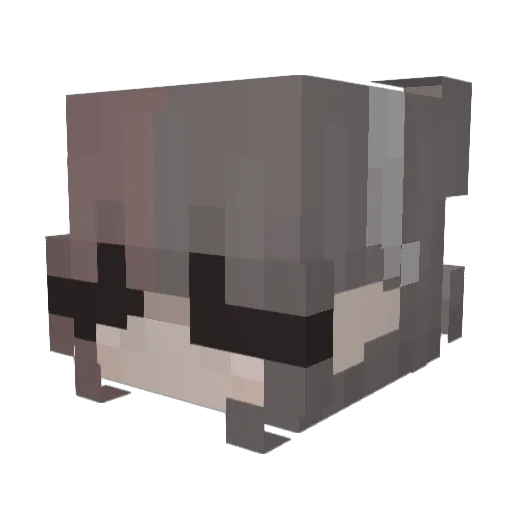 Zhelay Minecraft avatar head, 3D render
