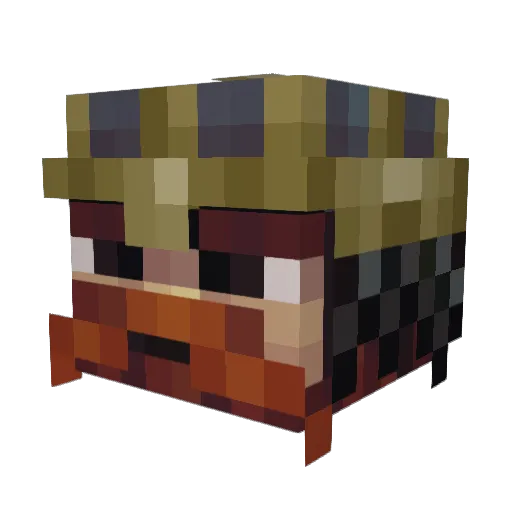 ZhemusOne Minecraft avatar head, 3D render