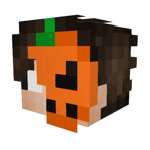 ZhenStateOfMind Minecraft avatar head, 3D render
