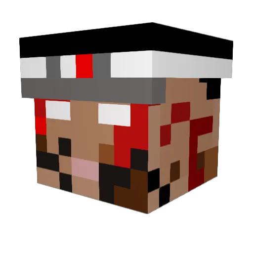 Zhengcj123 Minecraft avatar head, 3D render