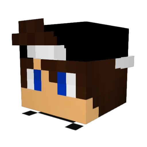 Zhero22 Minecraft avatar head, 3D render