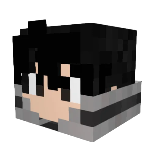 ZhiXin518 Minecraft avatar head, 3D render