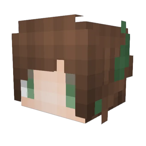 Zhi_xiu Minecraft avatar head, 3D render