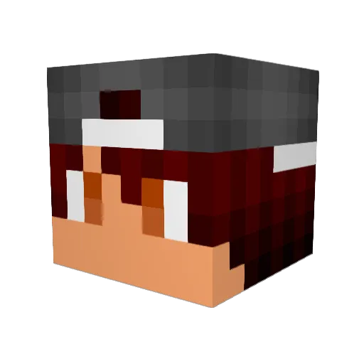 Zhimatangy Minecraft avatar head, 3D render