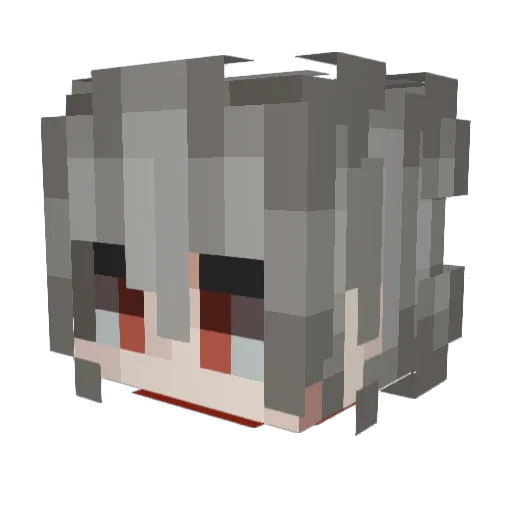 Zhinion Minecraft avatar head, 3D render