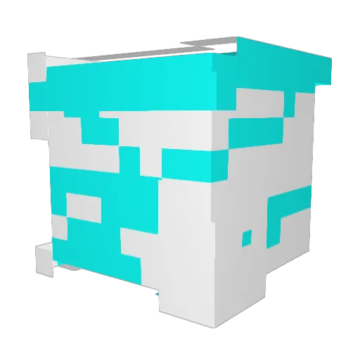 Zhmore Minecraft avatar head, 3D render