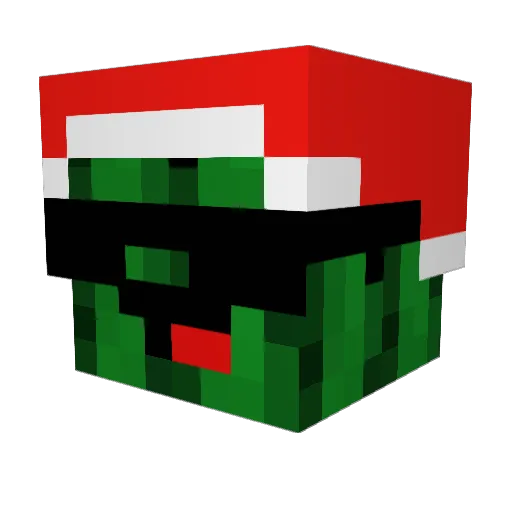 Zholohs Minecraft avatar head, 3D render