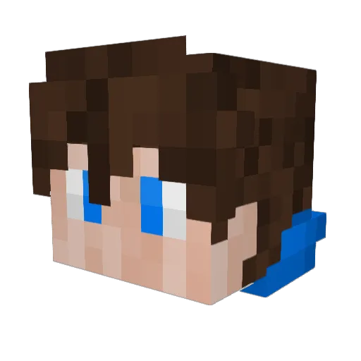 ZhonicTTV Minecraft avatar head, 3D render