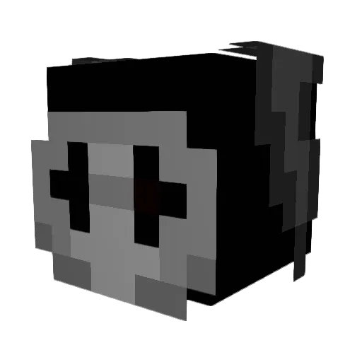 Zhoofy Minecraft avatar head, 3D render