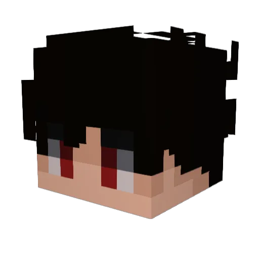 Zhoomie Minecraft avatar head, 3D render
