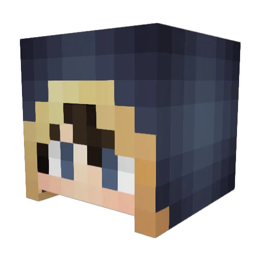 Zhovic Minecraft avatar head, 3D render