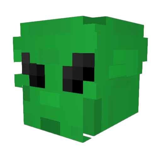 Zhox Minecraft avatar head, 3D render